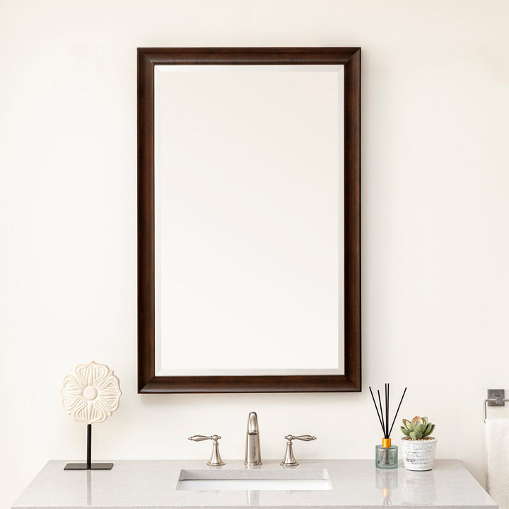 Glenbrooke 26" Mirror, Burnished Mahogany