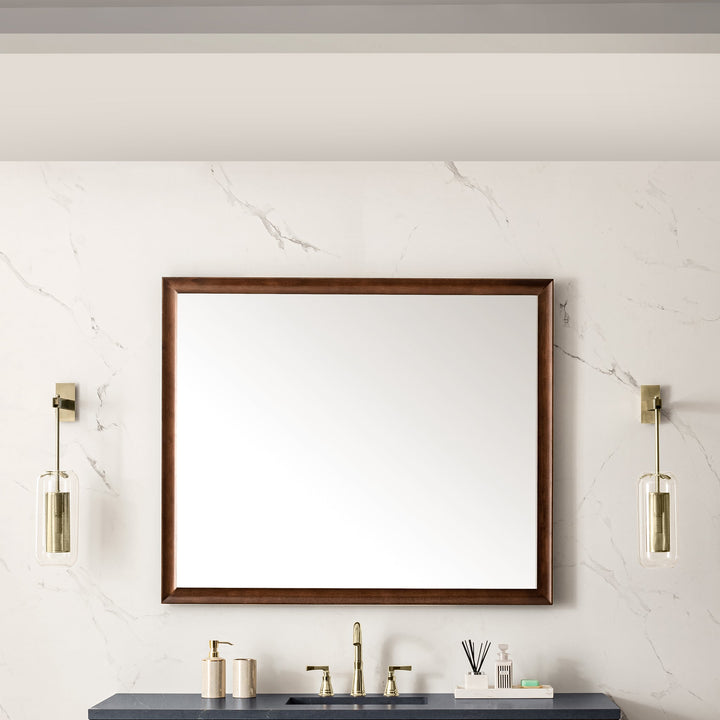 Glenbrooke 48" Mirror, Mid-Century Walnut