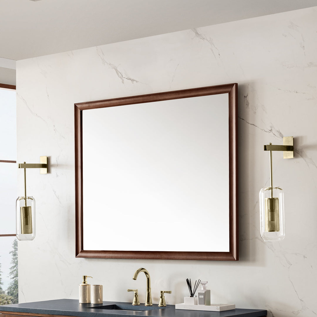 Glenbrooke 48" Mirror, Mid-Century Walnut