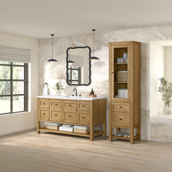 Breckenridge Linen Cabinet, Light Natural Oak