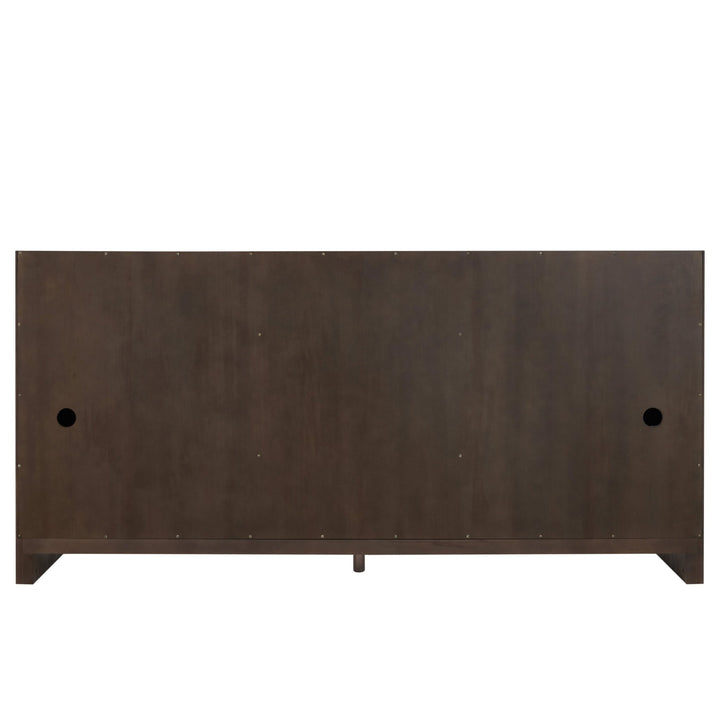 Gracyn 72" Double Vanity, Sable, w/ 3 CM White Zeus Quartz Top
