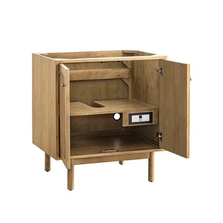 Laurent 30" Single Vanity Cabinet, Light Natural Oak