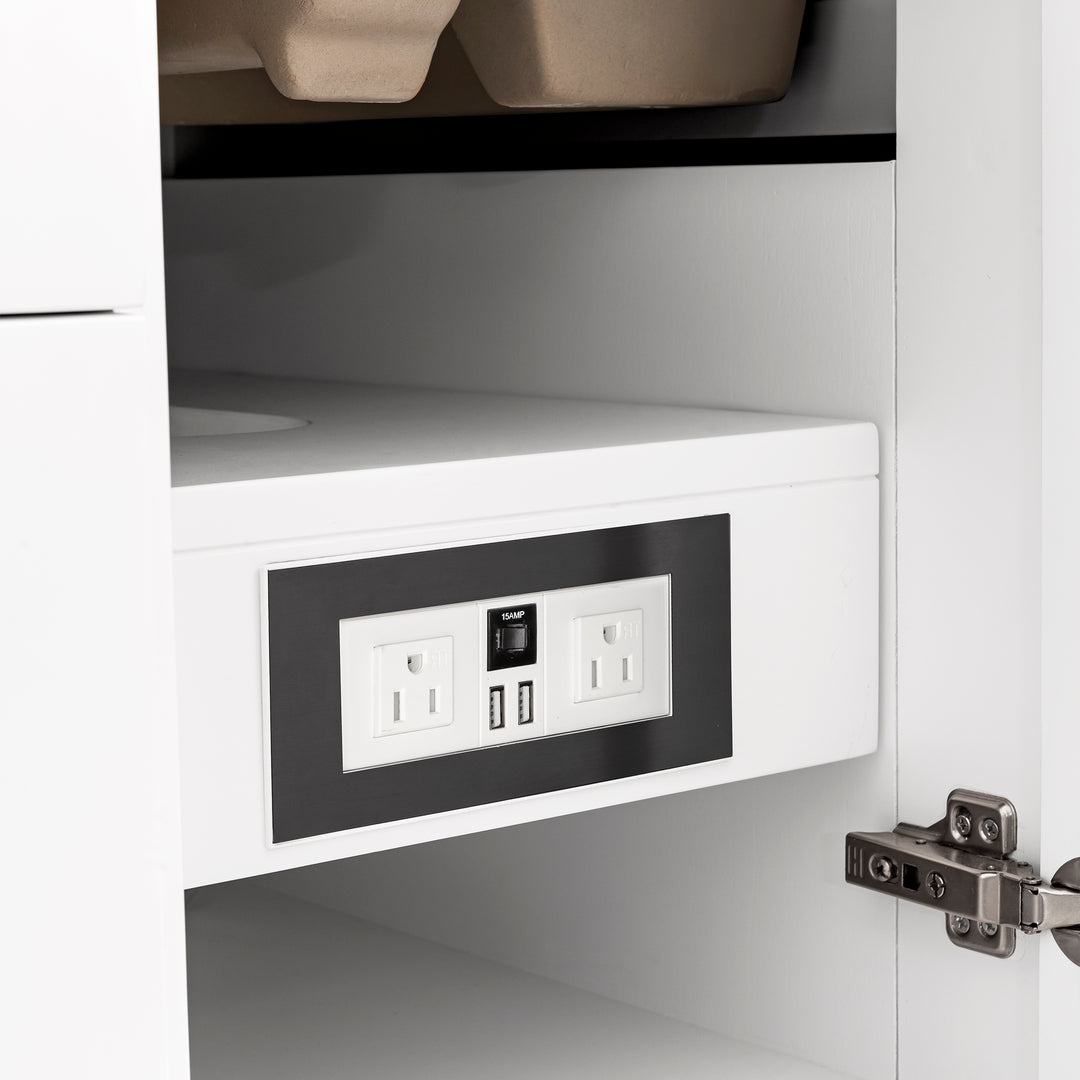 Breckenridge 36" Single Vanity Cabinet, Bright White