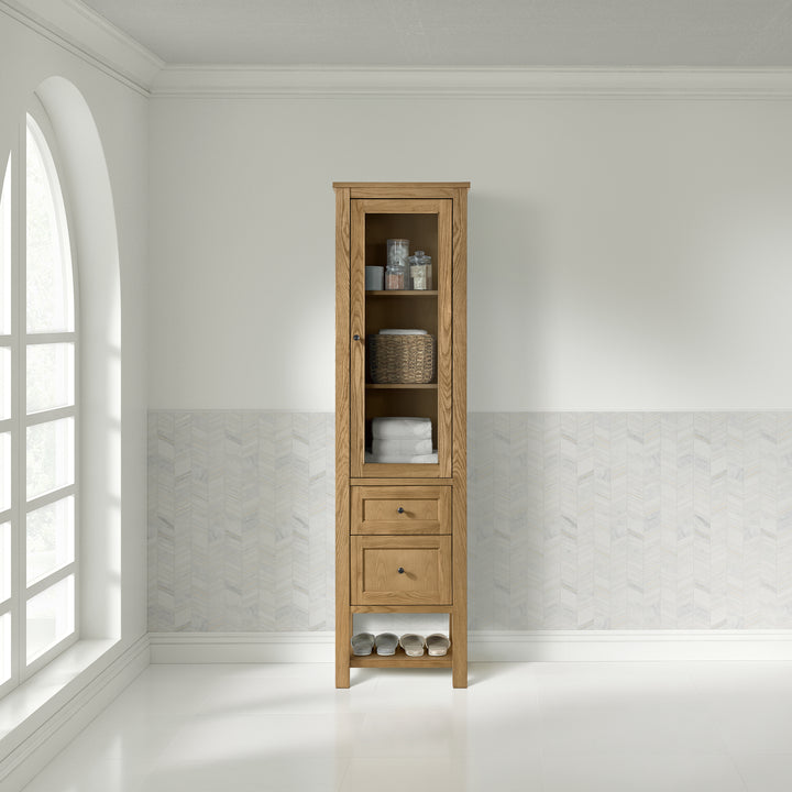 Breckenridge Linen Cabinet, Light Natural Oak