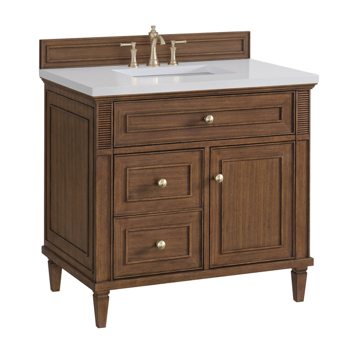 Lorelai 36" Single Vanity, Mid-Century Walnut