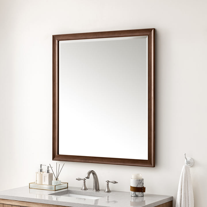 Glenbrooke 36" Mirror, Mid-Century Walnut