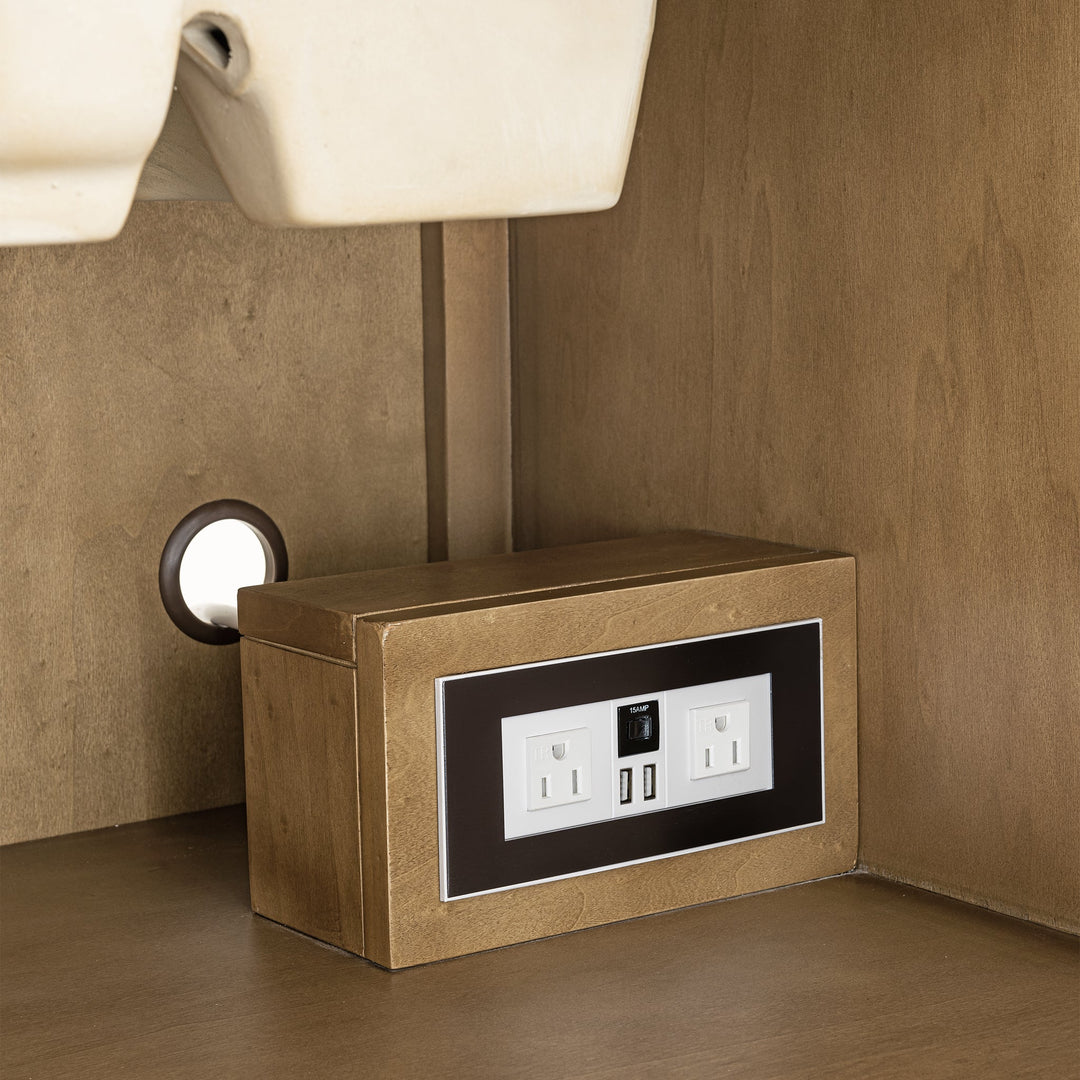 Hudson 36" Single Vanity Cabinet, Light Natural Oak
