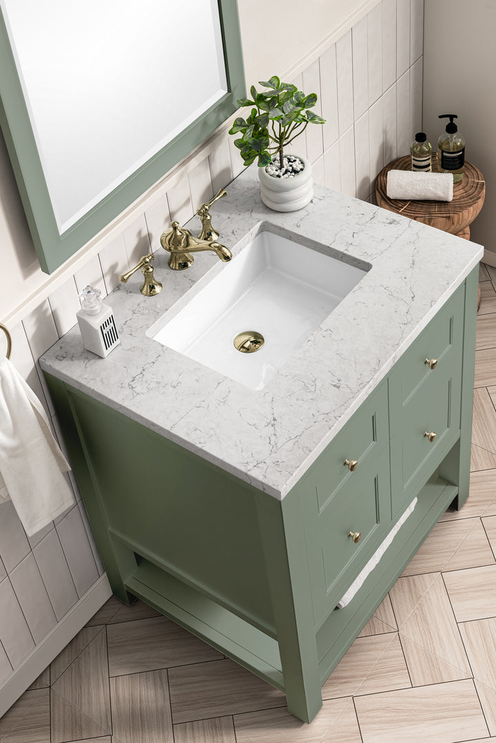 Breckenridge 30" Single Vanity Cabinet, Smokey Celadon