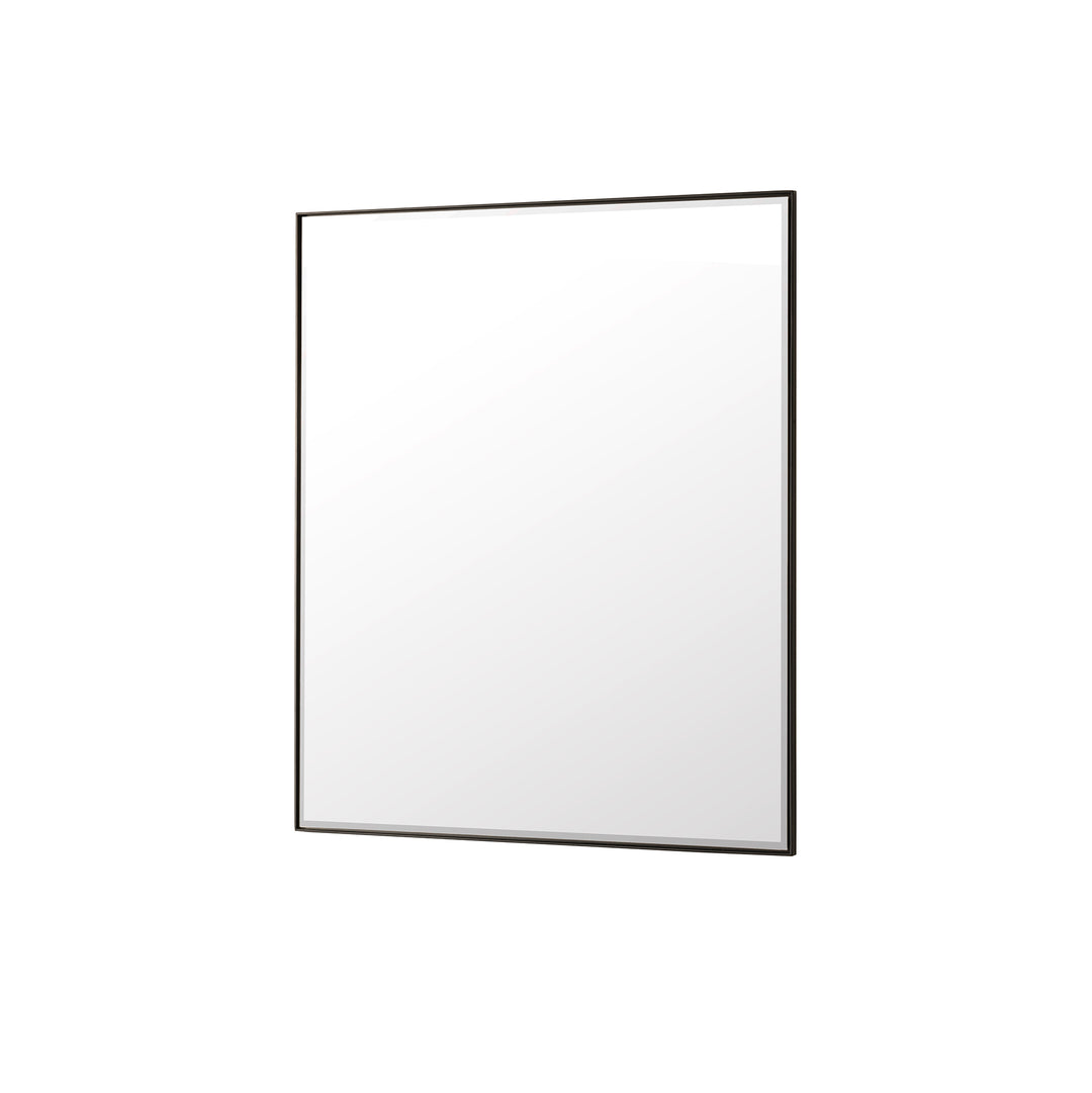 Rohe 36" Rectangular Mirror, Matte Black