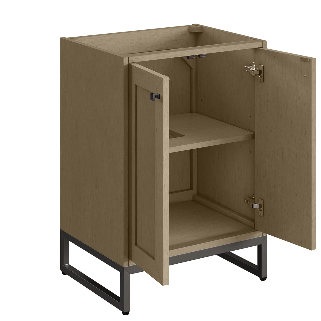 Chianti 24" Single Cabinet, Walnut Whisper, Matte Black