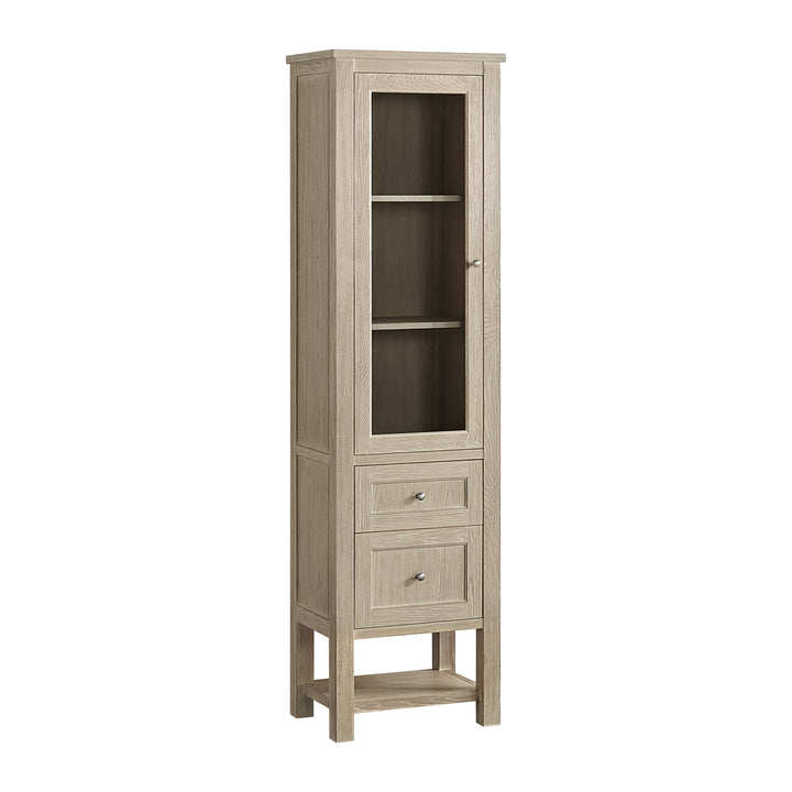 Breckenridge Linen Cabinet, Whitewashed Oak