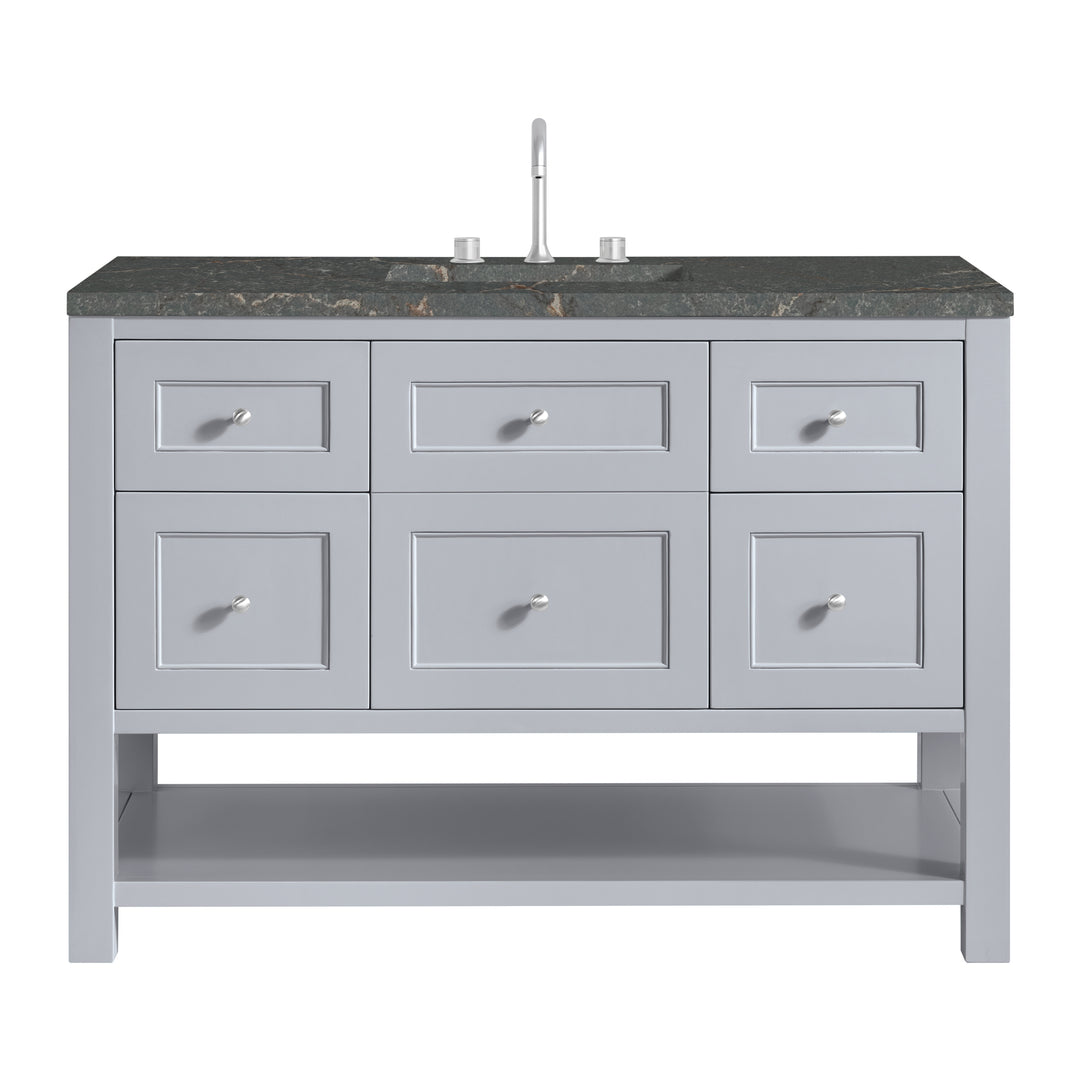 Breckenridge 48" Single Vanity, Serenity Blue, w/ 3 CM Parisien Bleu Quartz Top