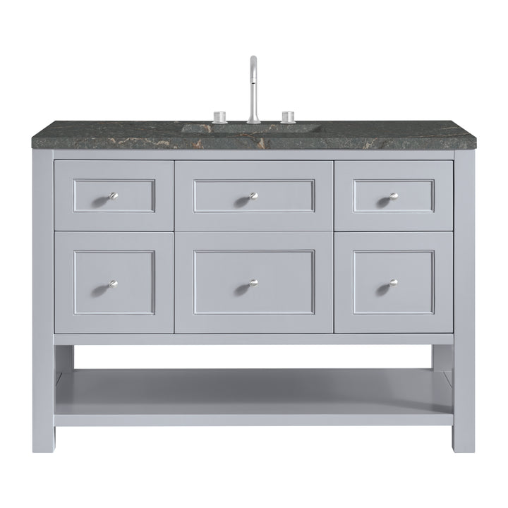 Breckenridge 48" Single Vanity, Serenity Blue, w/ 3 CM Parisien Bleu Quartz Top
