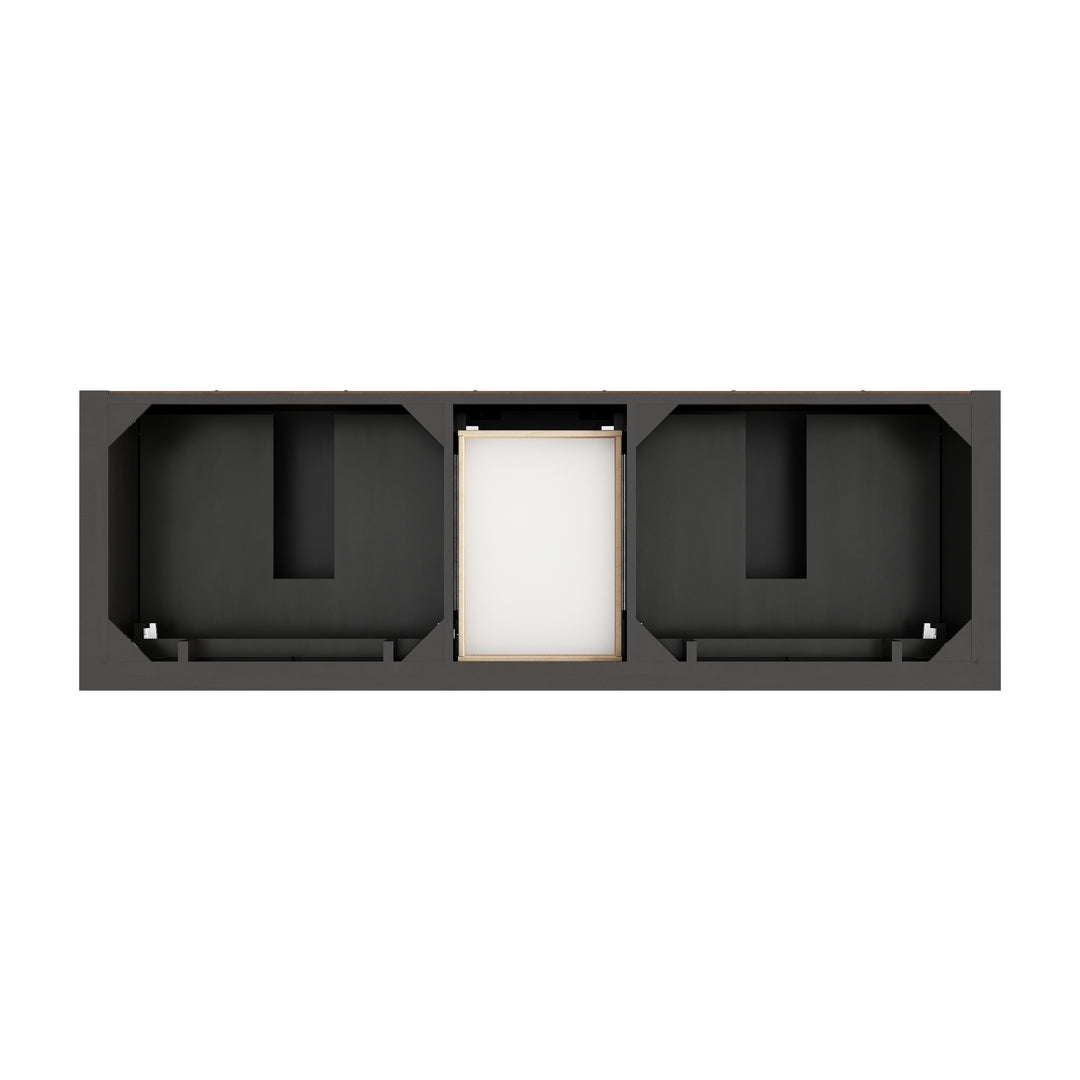 Brookfield 72" Double Vanity, Black Onyx w/ 3 CM Lime Delight Silestone® Top