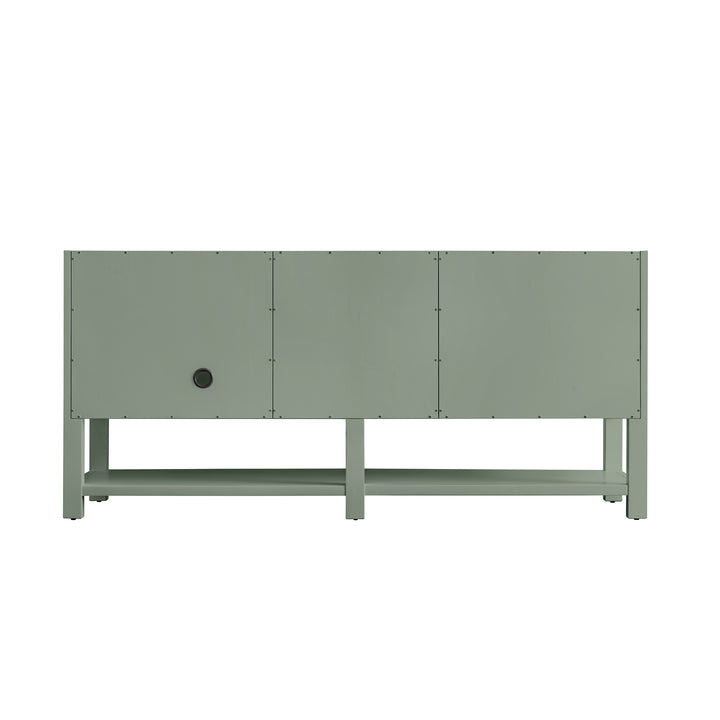 Breckenridge 72" Double Vanity Base Only, Smokey Celadon