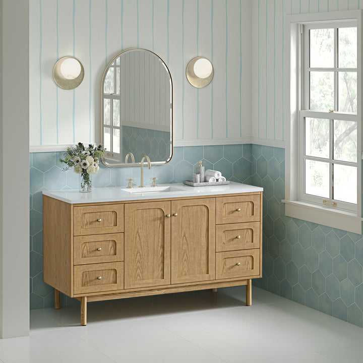 Rohe 24" Arched Mirror, Champagne Brass