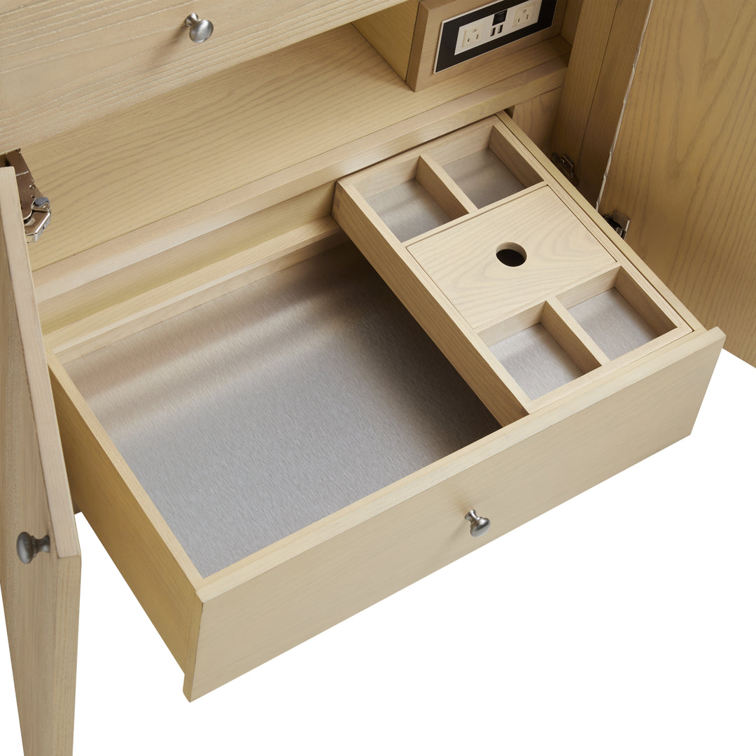 Gracyn 36" Single Vanity, Coastal Driftwood, w/ 3 CM White Zeus Quartz Top