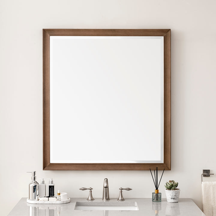Glenbrooke 36" Mirror, Whitewashed Walnut
