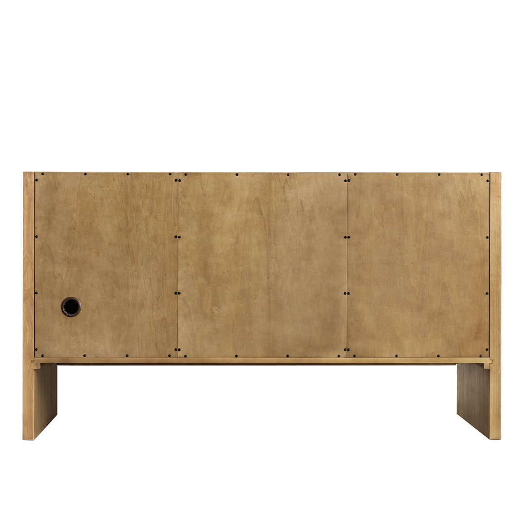 Hudson 60" Single Vanity Cabinet, Light Natural Oak