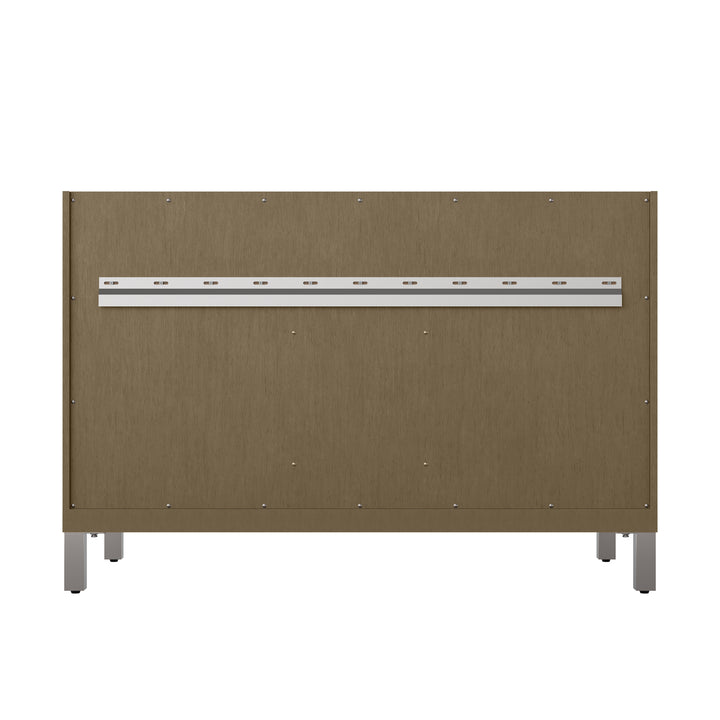 Chicago 48" Single Vanity, Walnut Whisper, w/ 3 CM Charcoal Soapstone Silestone® Top