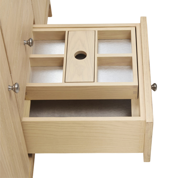 Gracyn 48" Single Vanity, Coastal Driftwood, w/ 3 CM Victorian Silver Quartz Widespread Top