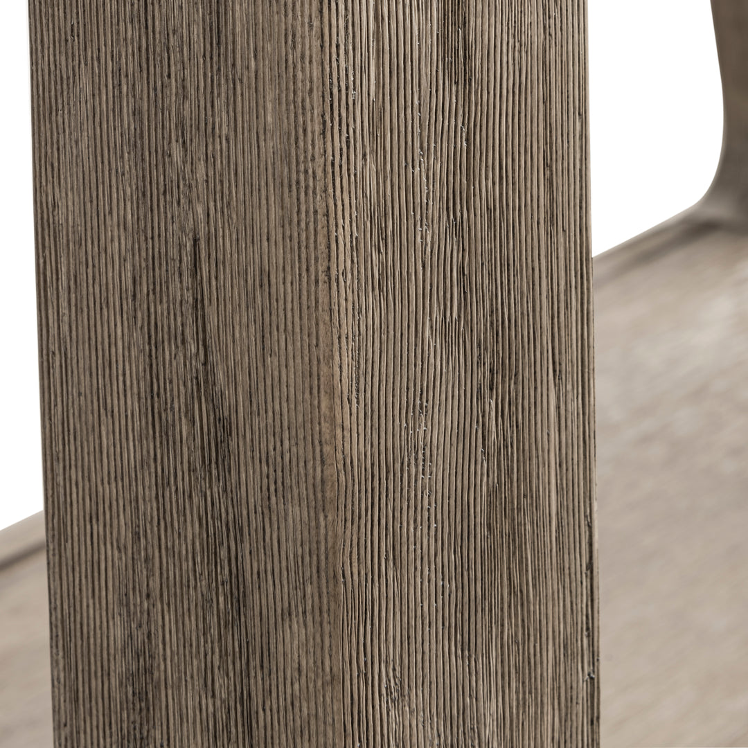 Auburn 36" Single Sink Console, Weathered Timber w/ Black Matte Mineral Composite Stone Top