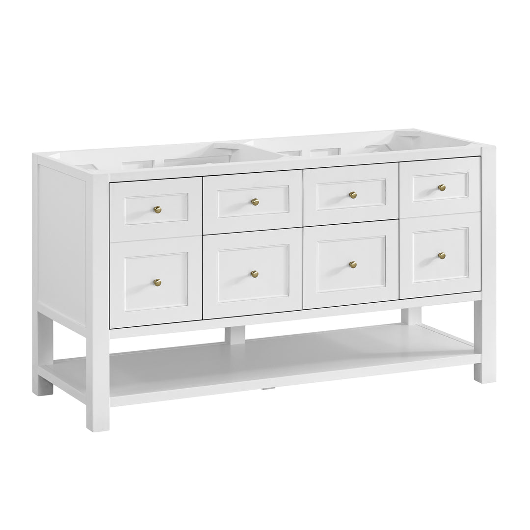 Breckenridge 60" Double Vanity, Bright White