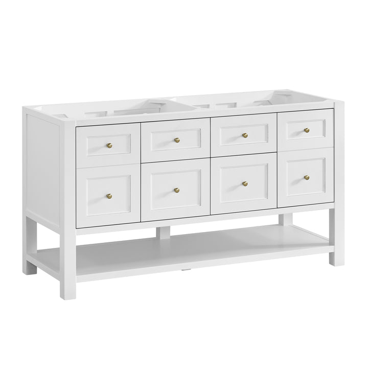 Breckenridge 60" Double Vanity, Bright White