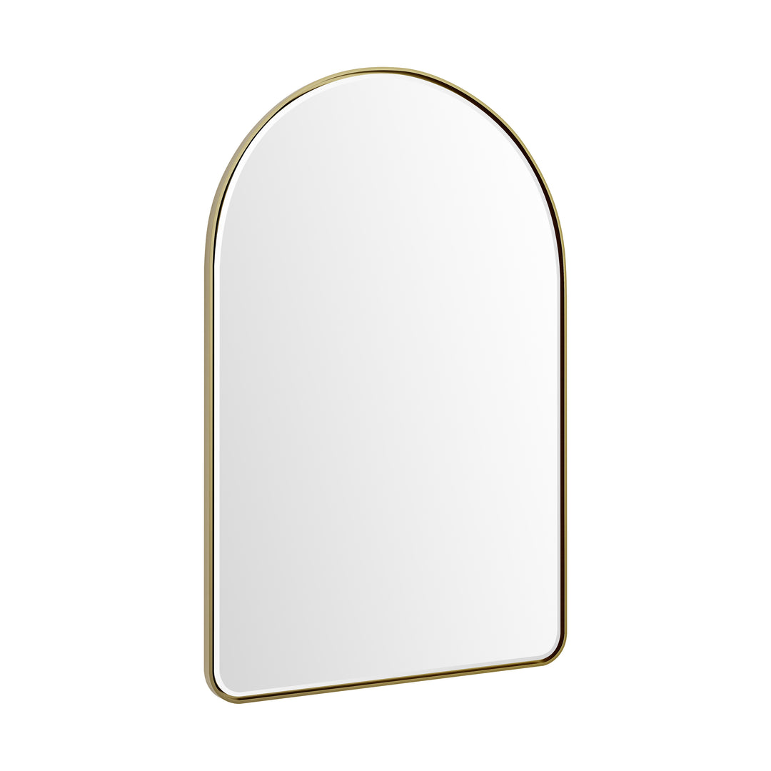 Rohe 24" Arched Mirror, Champagne Brass