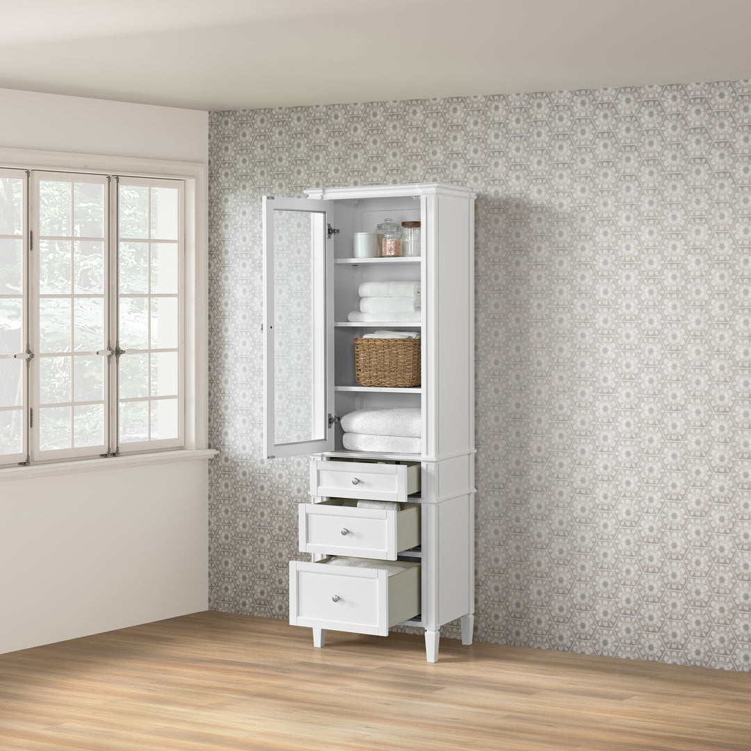 Brittany Linen Cabinet, Bright White