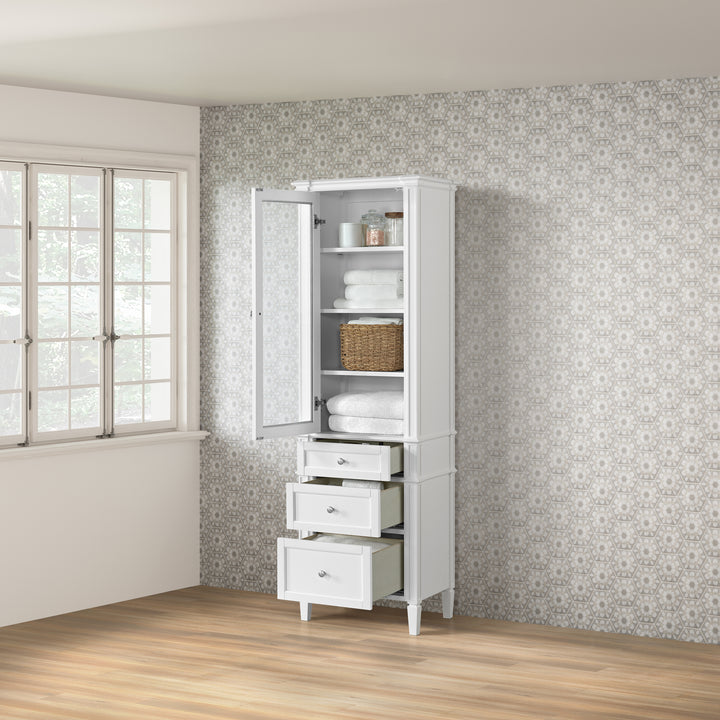 Brittany Linen Cabinet, Bright White