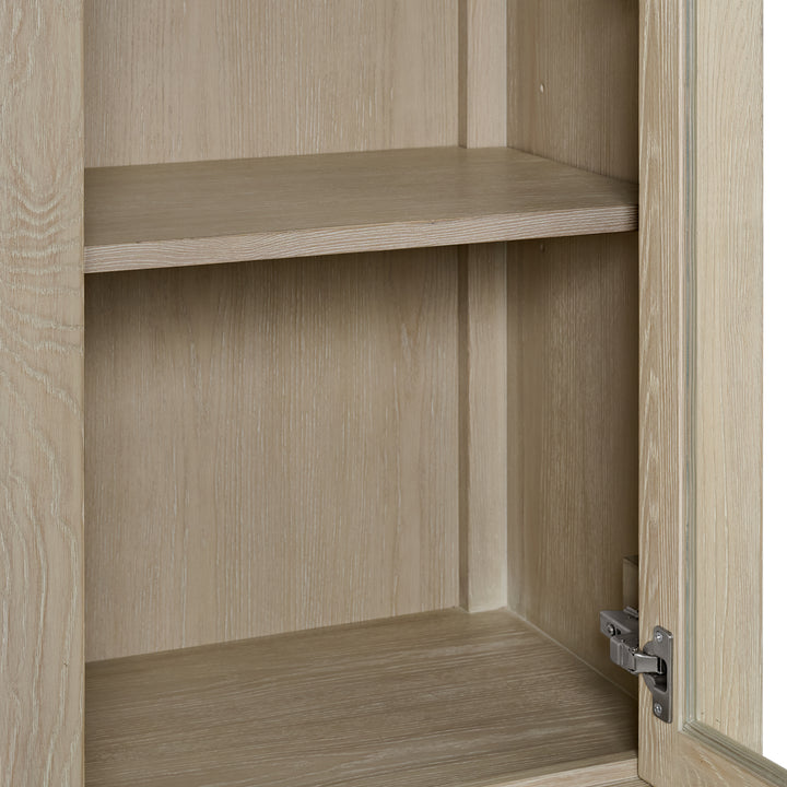 Breckenridge Linen Cabinet, Whitewashed Oak