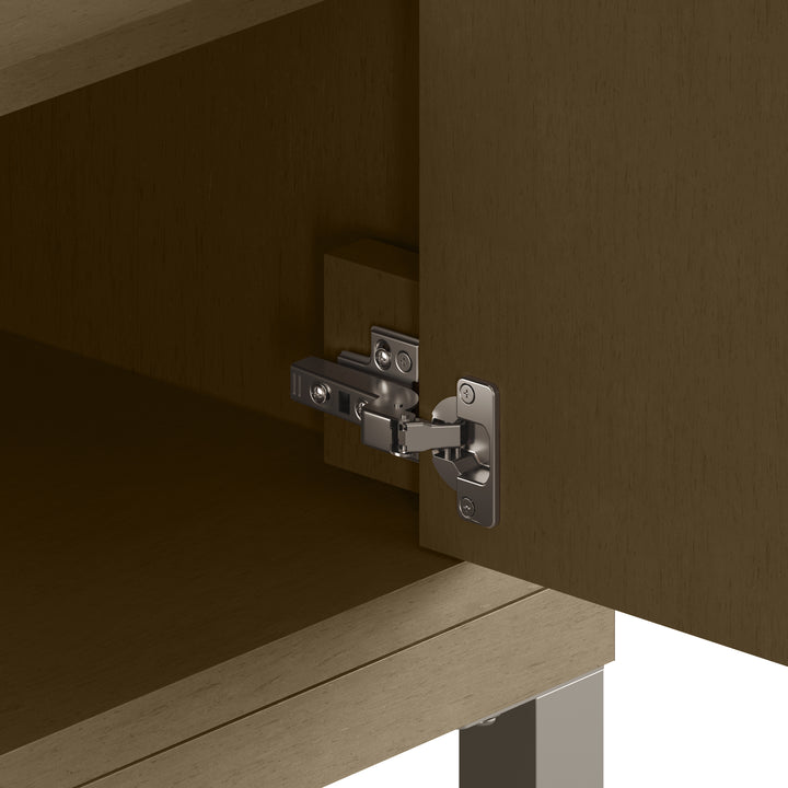 Chicago 48" Single Vanity, Walnut Whisper, w/ Single Hole 3CM White Zeus Silestone® Top & Backsplash