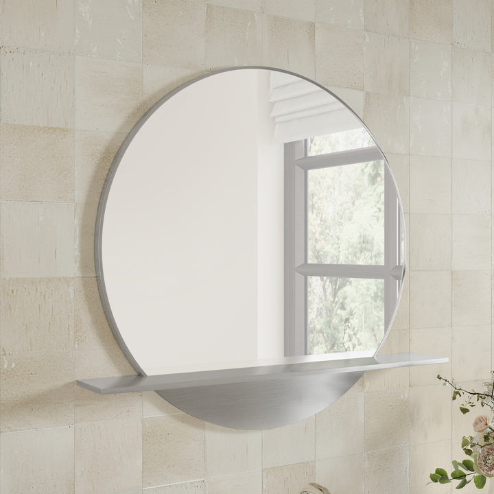 Platform 24" Mirror, Brushed Nickel