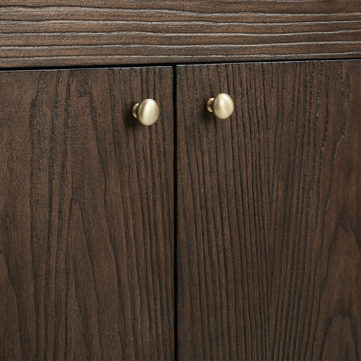 Gracyn 36" Single Vanity, Sable, w/ 3 CM Victorian Silver Quartz Widespread Top