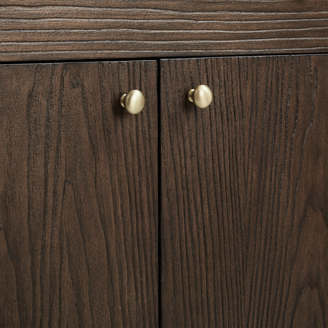 Gracyn 36" Single Vanity, Sable, w/ 3 CM White Zeus Quartz Widespread Top