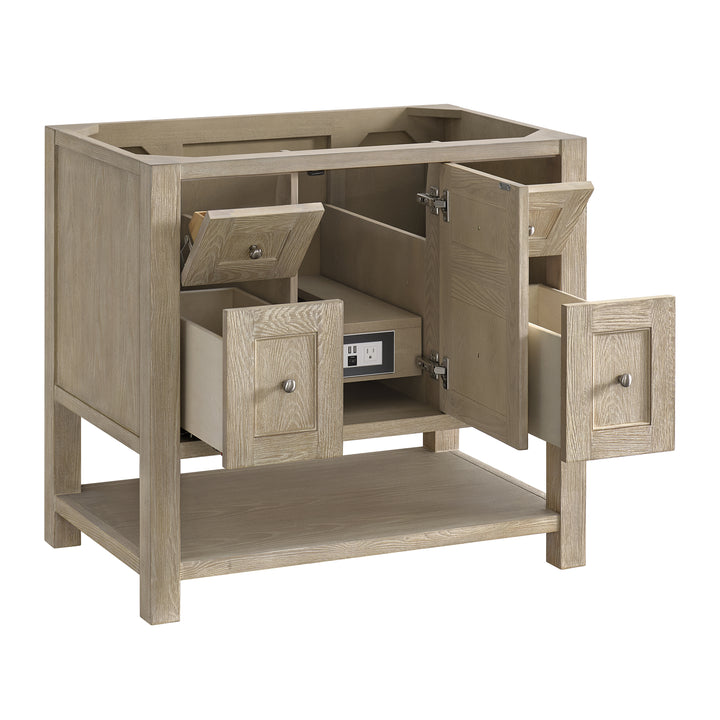 Breckenridge 36" Single Vanity, Whitewashed Oak