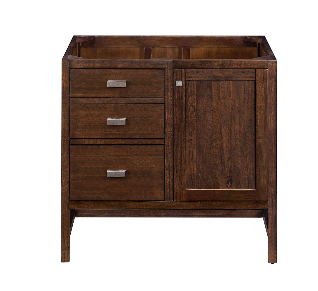Addison 36" Single Vanity Cabinet, Mid-Century Acacia