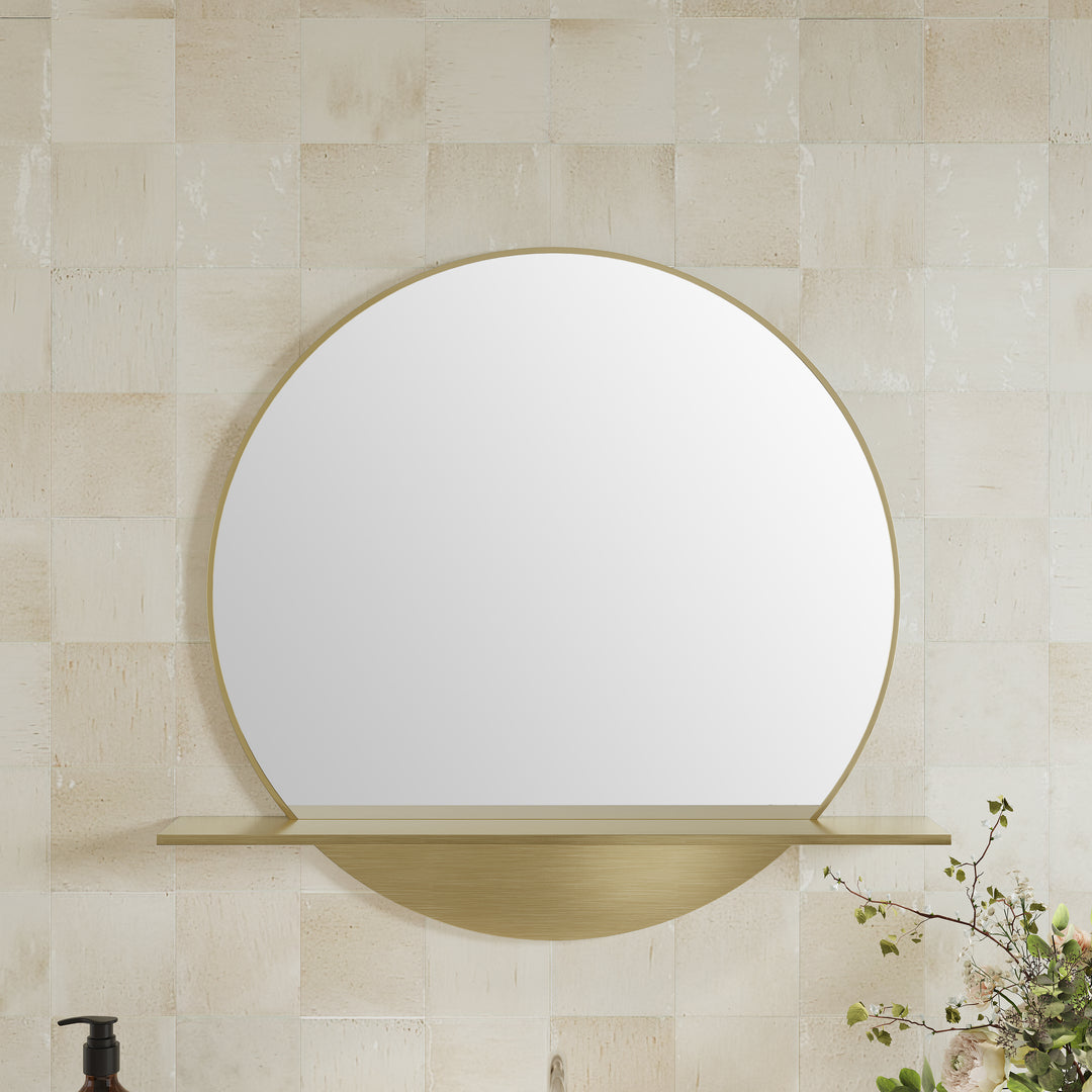 Platform 24" Mirror, Radiant Gold
