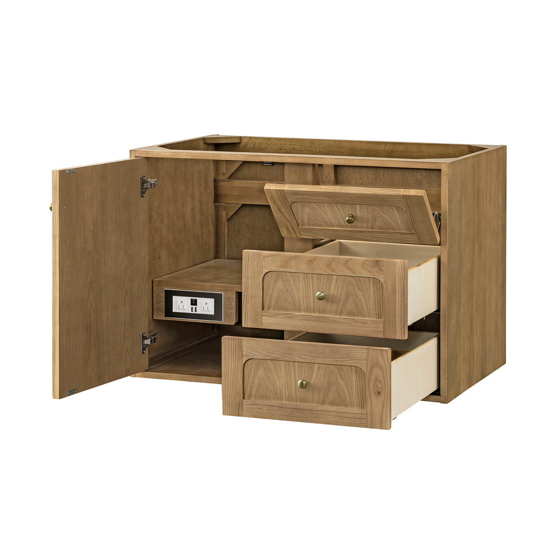 Laurent 36" Single Vanity Cabinet, Light Natural Oak