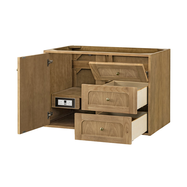 Laurent 36" Single Vanity Cabinet, Light Natural Oak