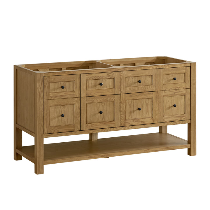 Breckenridge 60" Double Vanity, Light Natural Oak