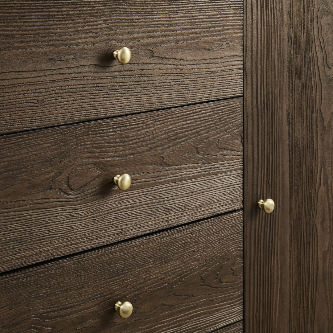 Gracyn 72" Double Vanity, Sable, w/ 3 CM Victorian Silver Quartz Top