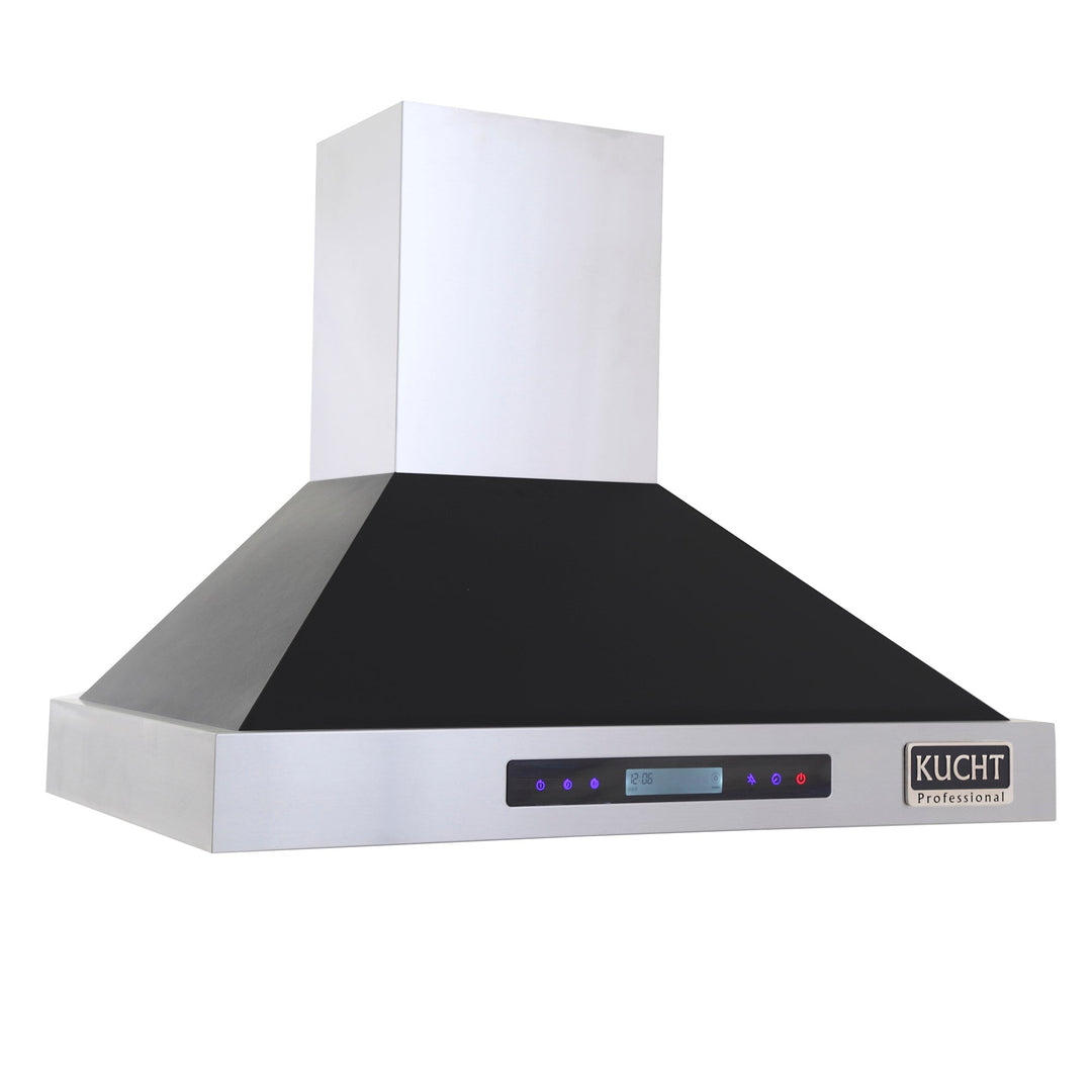 KUCHT Professional 30 in. Wall Mounted Range Hood 900CFM in Black