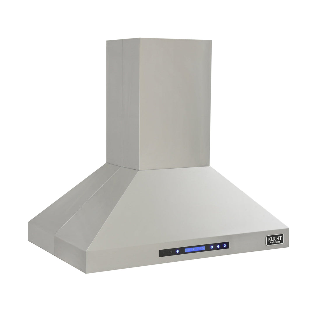 KUCHT Professional 36 in. Island Mounted Range Hood 900CFM in Stainless Steel
