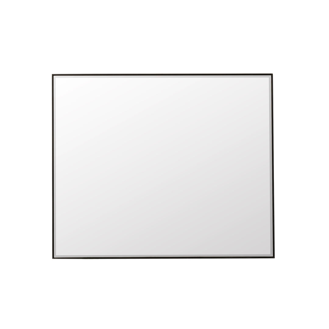 Rohe 48" Rectangular Mirror, Matte Black