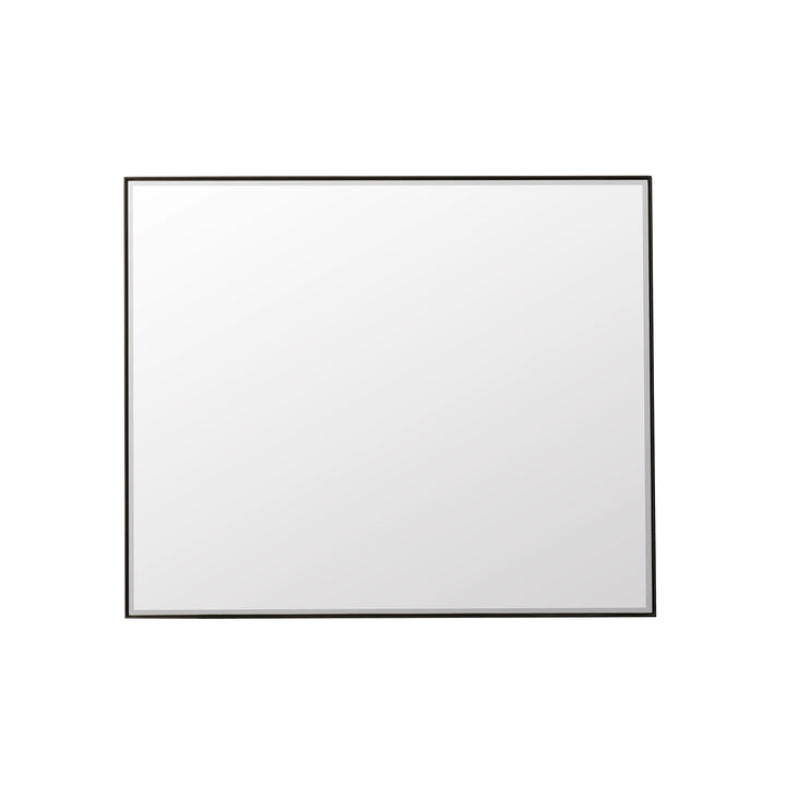 Rohe 48" Rectangular Mirror, Matte Black