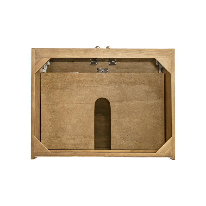 Laurent 30" Single Vanity, Light Natural Oak w/ 3 CM Arctic Fall Top