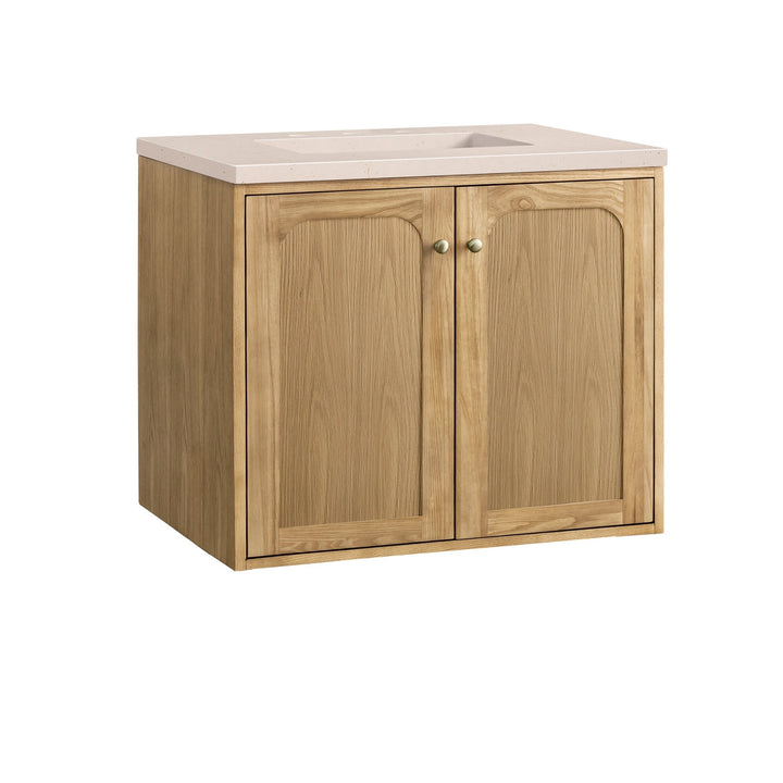 Laurent 30" Single Vanity, Light Natural Oak w/ 3 CM Eternal Marfil Top
