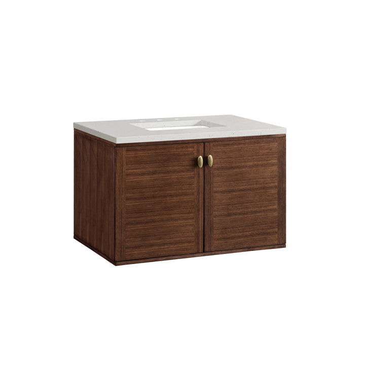 Amberly 36" Single Vanity, Mid-Century Walnut w/ 3 CM Lime Delight Top